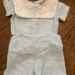 Beaufort Bonnet connected shorts and top 6/12m